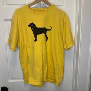 The Black Dog Yellow T-Shirt with Black Graphic